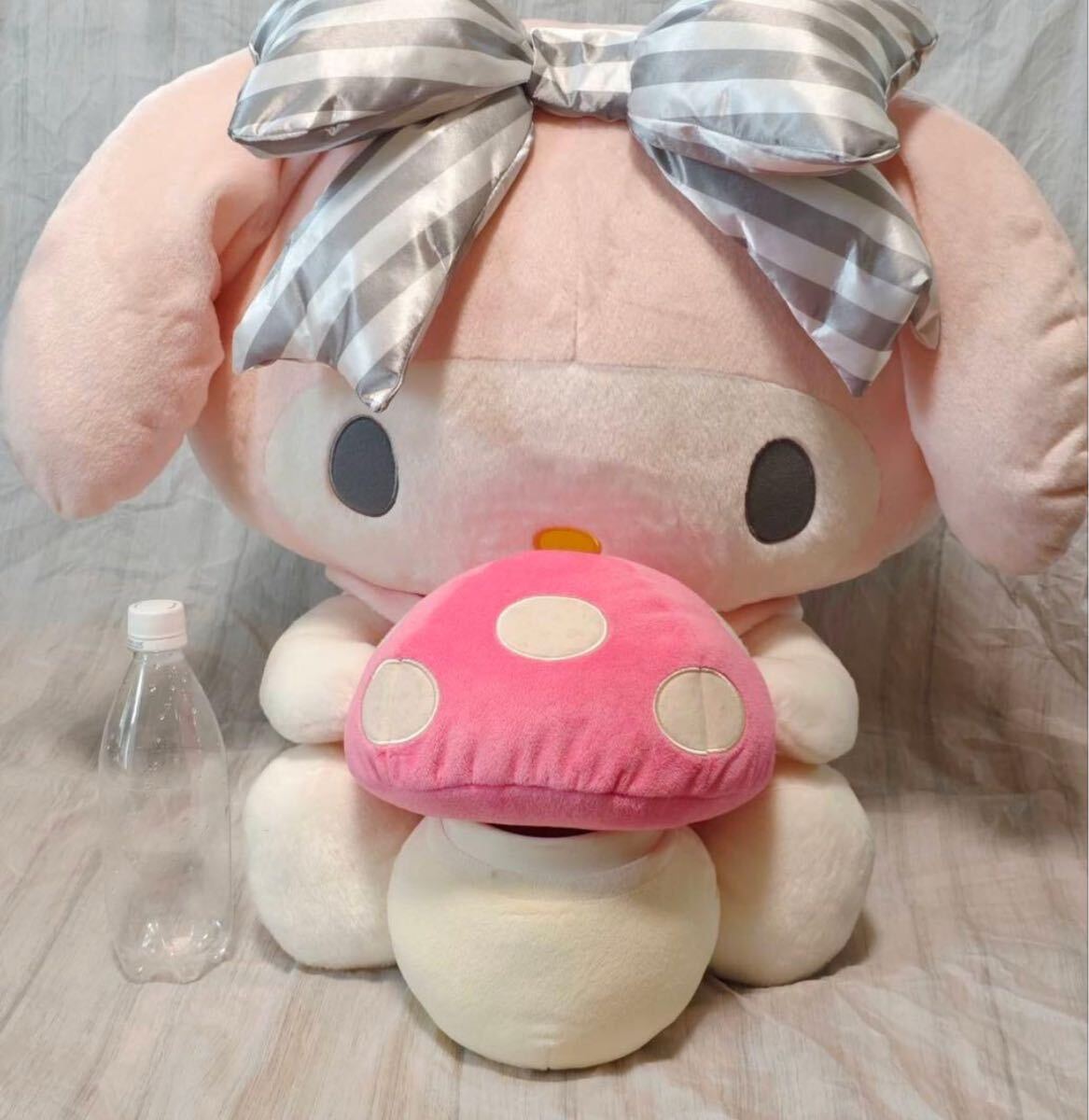 サンリオ マイメロ レア 特大 BIG 3L ぬいぐるみ ボーダーリボンシリーズ サンリオキャラクターズ_画像1