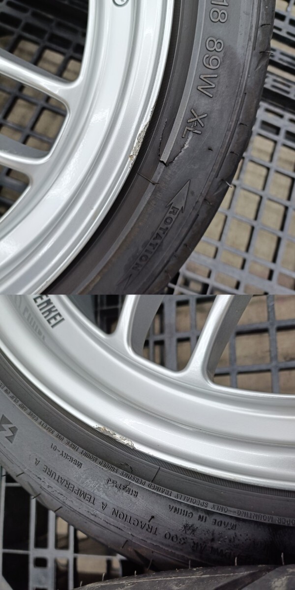 【牛】 ENKEI エンケイ RPF1 18インチ 8J +35 PCD 100 5穴 215/40R18 レガシィ インプレッサ シバタイヤ 手渡しOK BRZ 86 ZC6 ZN6_画像8