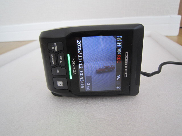 コムテック　ドライブレコーダー　ＨＤＲ-75GA　ジャンク　ＳＤカードなし_画像9