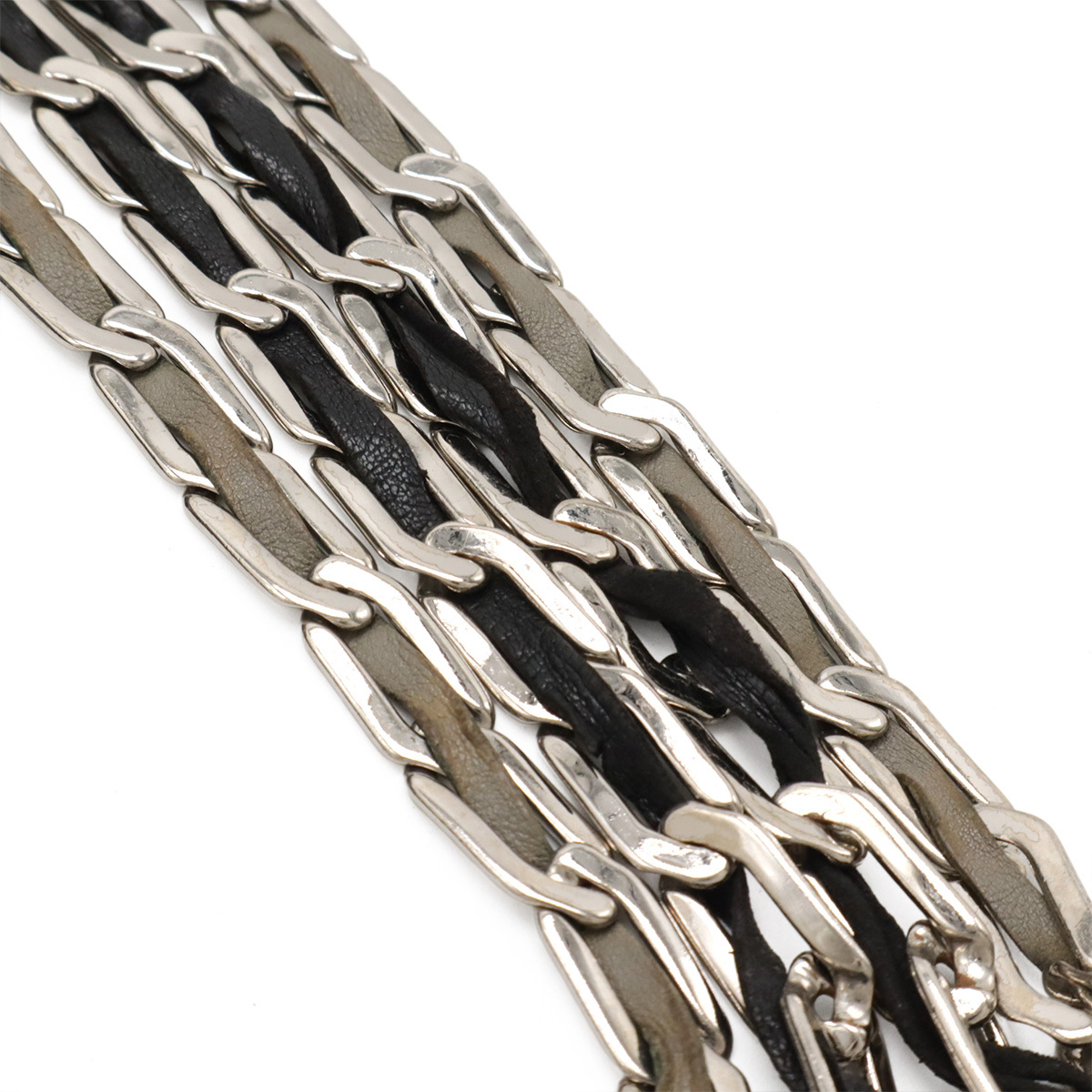 CHANEL シャネル ニューマドモアゼル トートバッグ ショルダーバッグ チェーンショルダー レザー ブラック 黒 シルバー金具 A30038_画像4