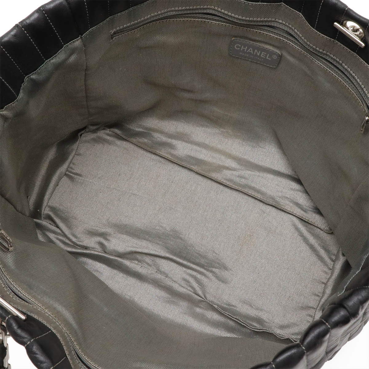 CHANEL シャネル ニューマドモアゼル トートバッグ ショルダーバッグ チェーンショルダー レザー ブラック 黒 シルバー金具 A30038_画像5