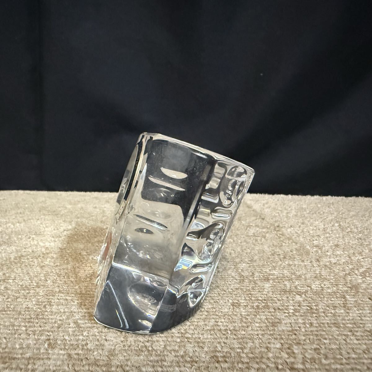 E792 A■ Baccarat バカラ　クリスタル　スモールクロック エキノックス　置時計　クォーツ_画像6