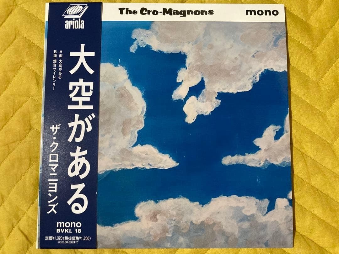 クロマニヨンズ　大空がある　7インチ　限定レコード　ブルーハーツ　ハイロウズ_画像1
