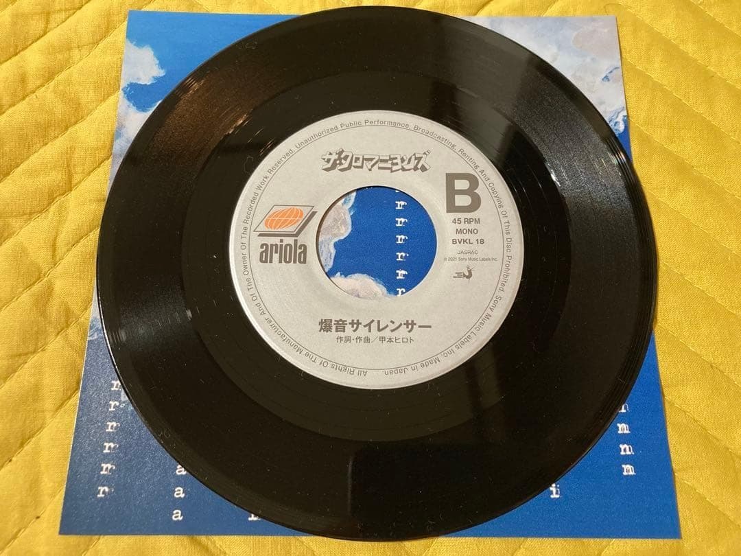 クロマニヨンズ　大空がある　7インチ　限定レコード　ブルーハーツ　ハイロウズ_画像4