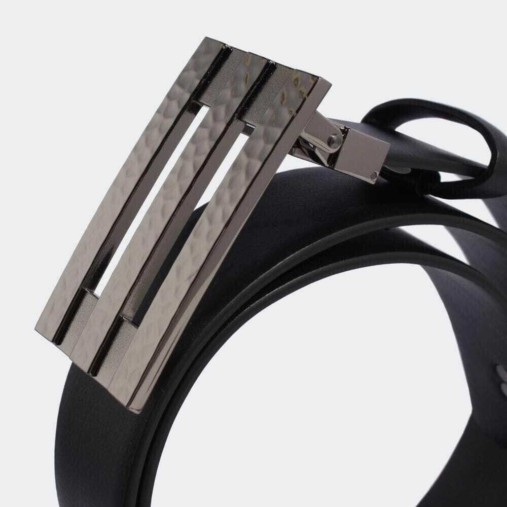 新品正規品 ADIDAS GOLF メンズ 紳士 レザー ベルト 黒 ブラック ゴルフウェア アディダス ゴルフ FM3100 定価12100円！ 牛革_画像3