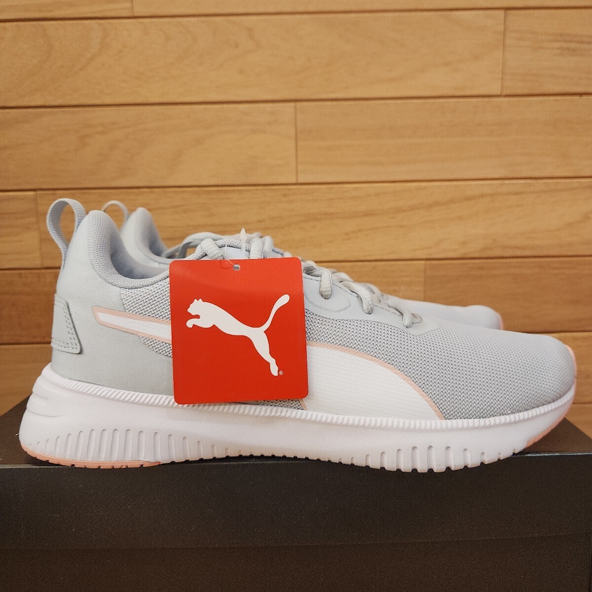 26cm новый товар стандартный товар Puma (PUMA) Flyer Flex серый / белый мужской бег обувь спортивные туфли SoftFoam+ specification