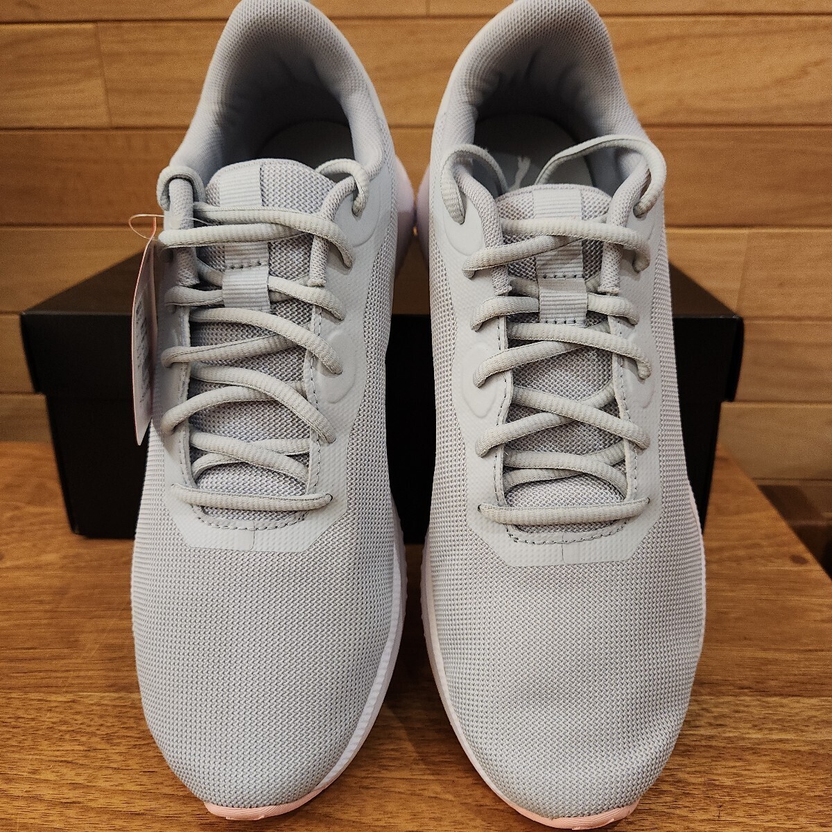 26cm новый товар стандартный товар Puma (PUMA) Flyer Flex серый / белый мужской бег обувь спортивные туфли SoftFoam+ specification