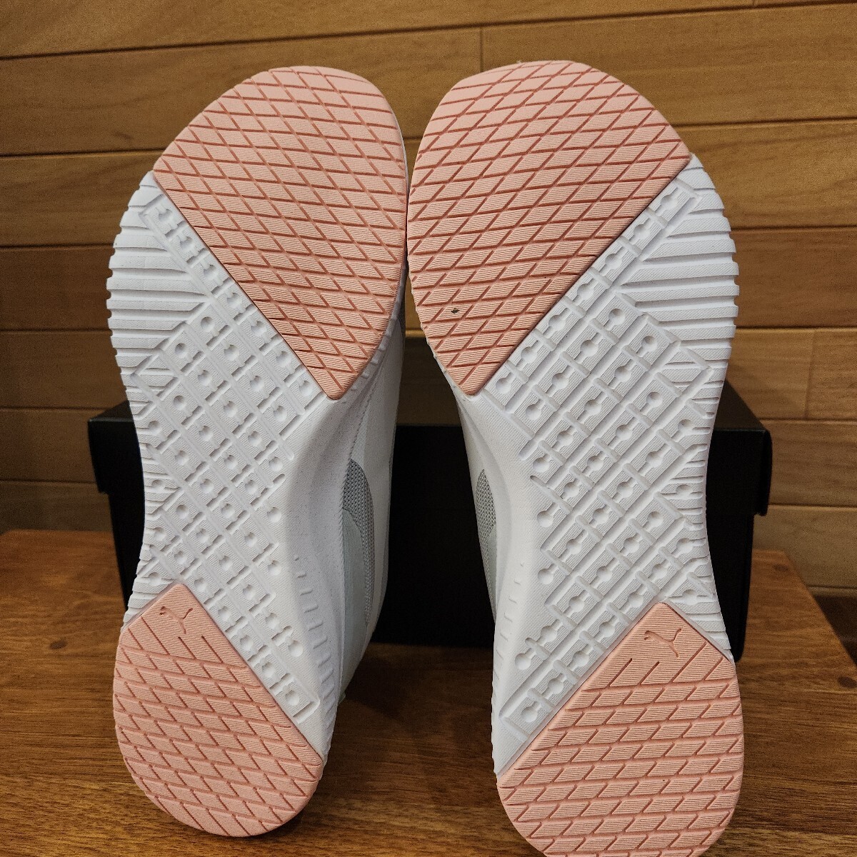 26cm новый товар стандартный товар Puma (PUMA) Flyer Flex серый / белый мужской бег обувь спортивные туфли SoftFoam+ specification 