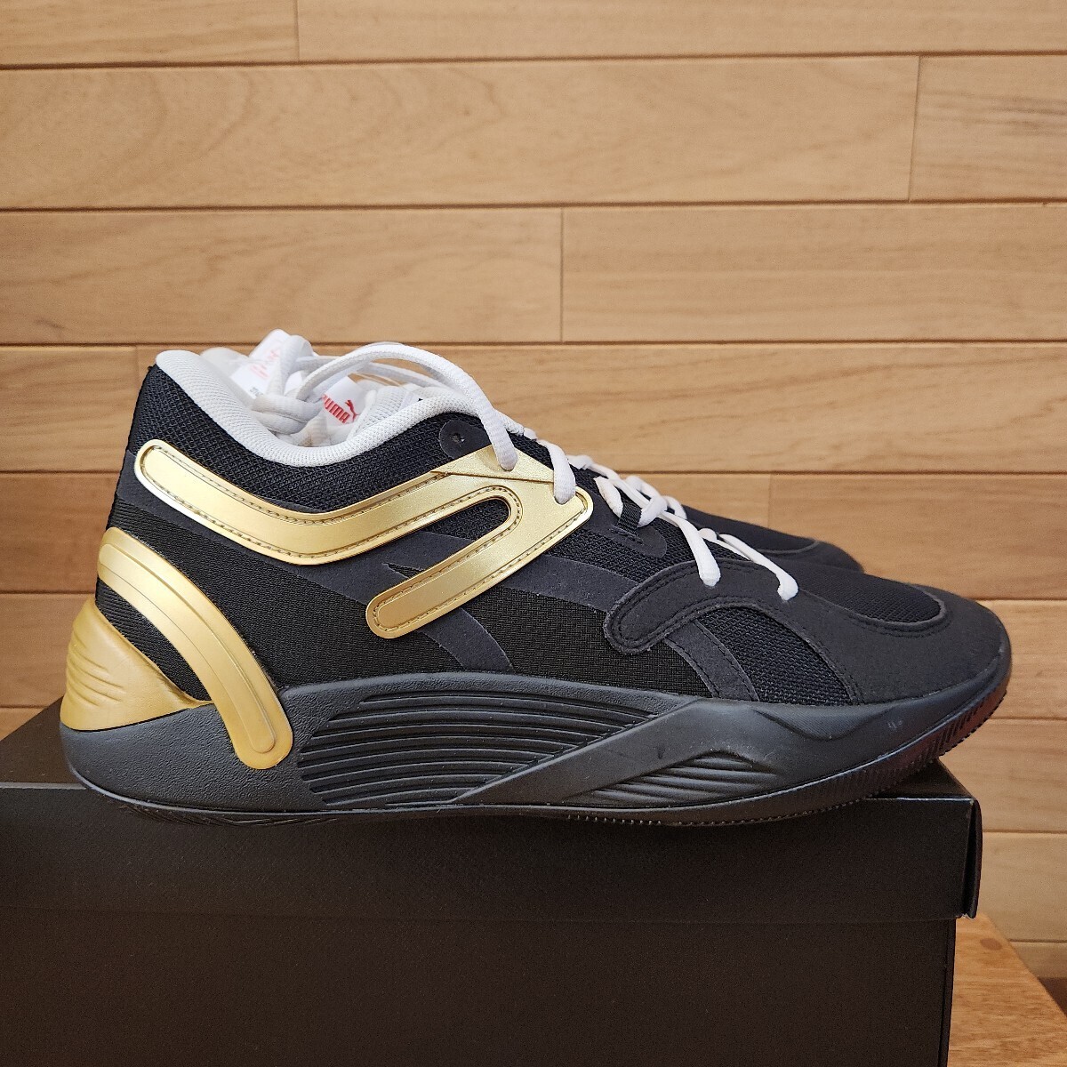 28cm новый товар стандартный товар Puma (PUMA) TRC BLAZE COURT TRC Blaze пальто 376582 мужской bashu: черный Gold 