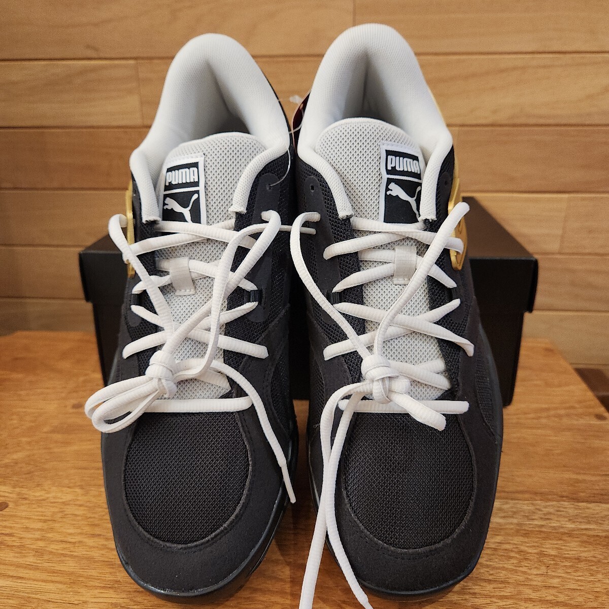 28cm новый товар стандартный товар Puma (PUMA) TRC BLAZE COURT TRC Blaze пальто 376582 мужской bashu: черный Gold 