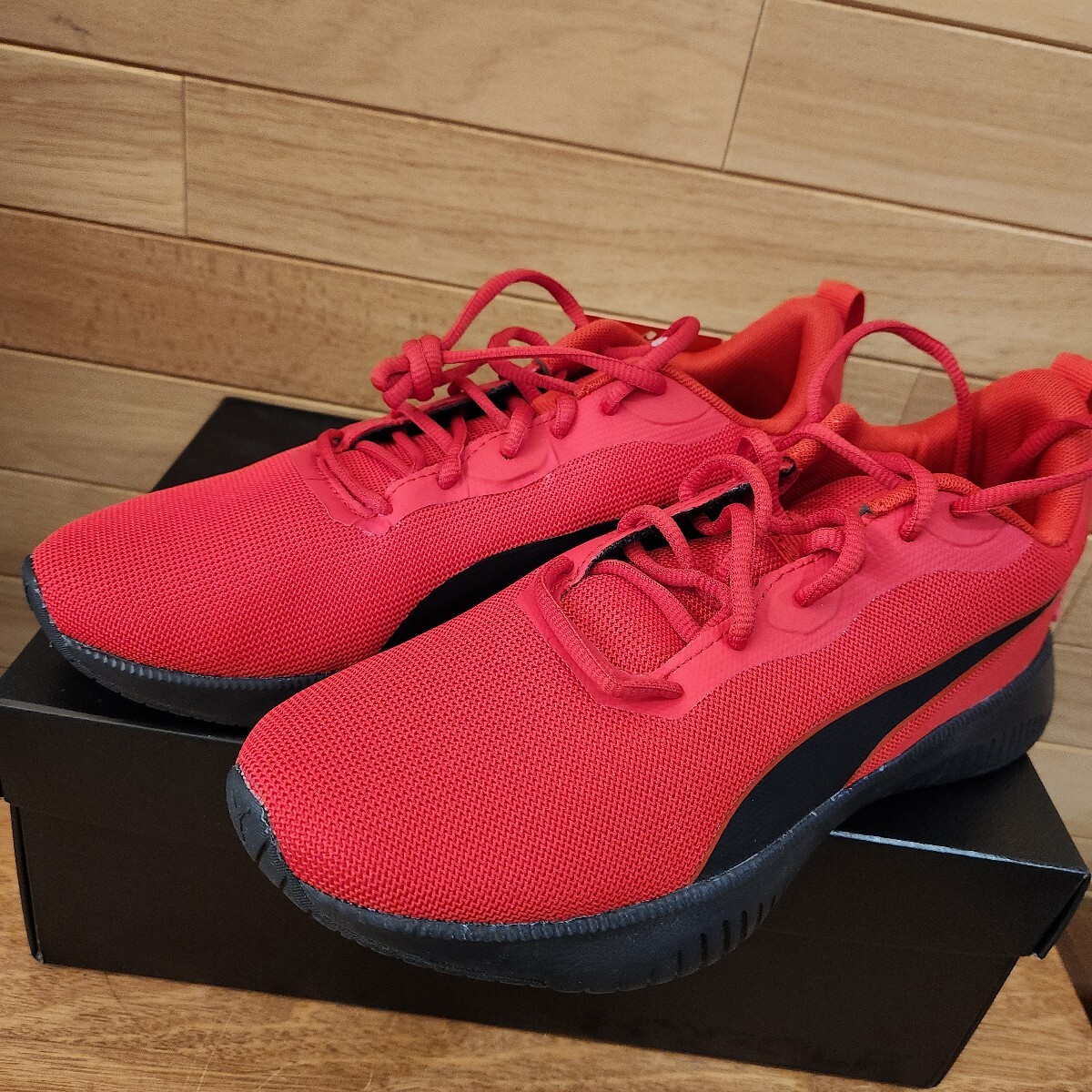 25.5cm 新品正規品 プーマ(PUMA)　フライヤー フレックス　レッド/ブラック メンズ　ランニングシューズ　スニーカー　SoftFoam+仕様_画像3