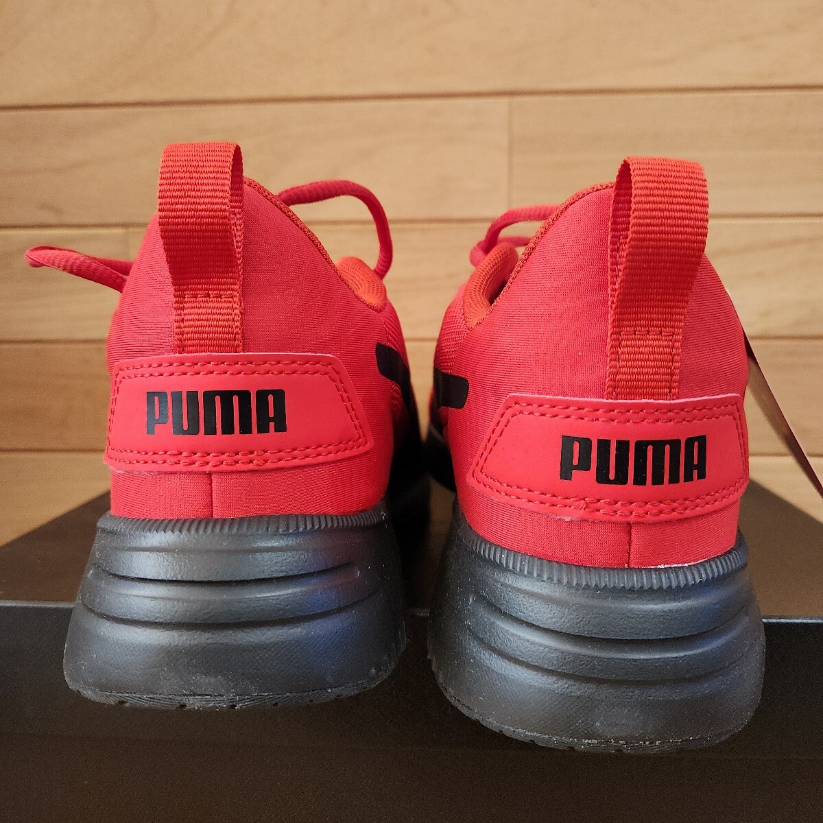 25.5cm 新品正規品 プーマ(PUMA)　フライヤー フレックス　レッド/ブラック メンズ　ランニングシューズ　スニーカー　SoftFoam+仕様_画像4