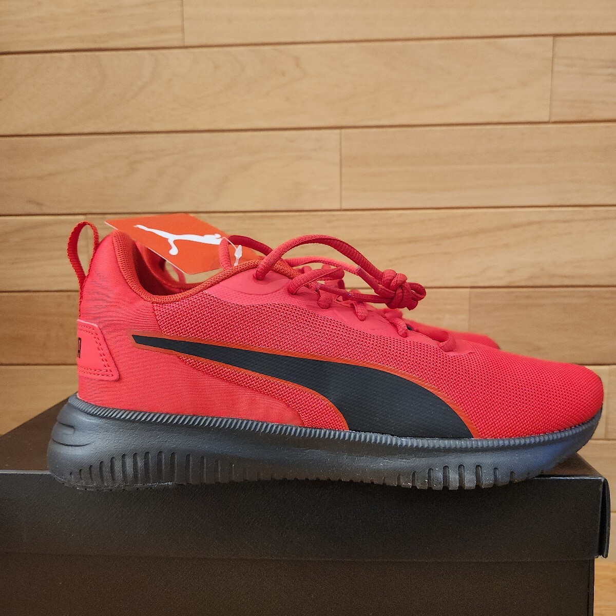 25.5cm 新品正規品 プーマ(PUMA)　フライヤー フレックス　レッド/ブラック メンズ　ランニングシューズ　スニーカー　SoftFoam+仕様_画像5