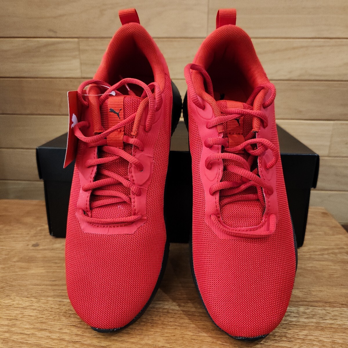 25.5cm 新品正規品 プーマ(PUMA)　フライヤー フレックス　レッド/ブラック メンズ　ランニングシューズ　スニーカー　SoftFoam+仕様_画像7