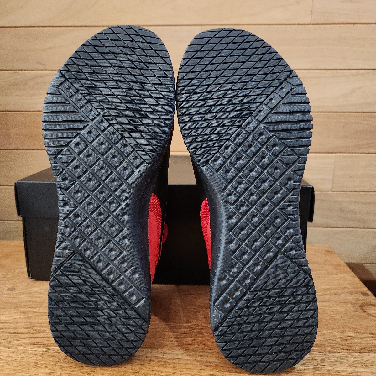 25.5cm 新品正規品 プーマ(PUMA)　フライヤー フレックス　レッド/ブラック メンズ　ランニングシューズ　スニーカー　SoftFoam+仕様_画像9