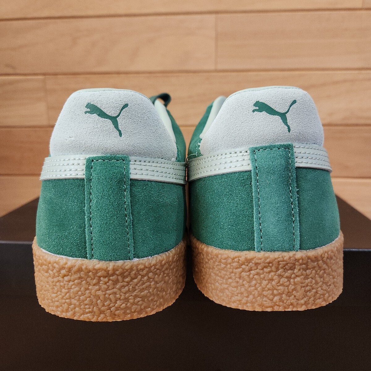 27.5cm 新品正規品 プーマ(PUMA) CLUB SUEDE LEATHER FS　クラブ　スエード　レザー　グリーン/ガム _画像4