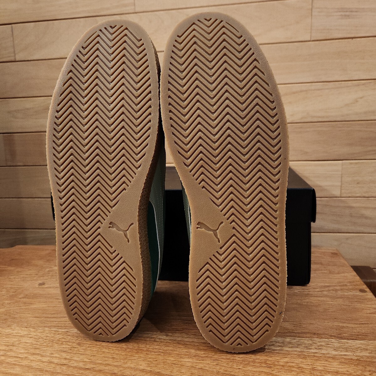 27.5cm 新品正規品 プーマ(PUMA) CLUB SUEDE LEATHER FS　クラブ　スエード　レザー　グリーン/ガム _画像8