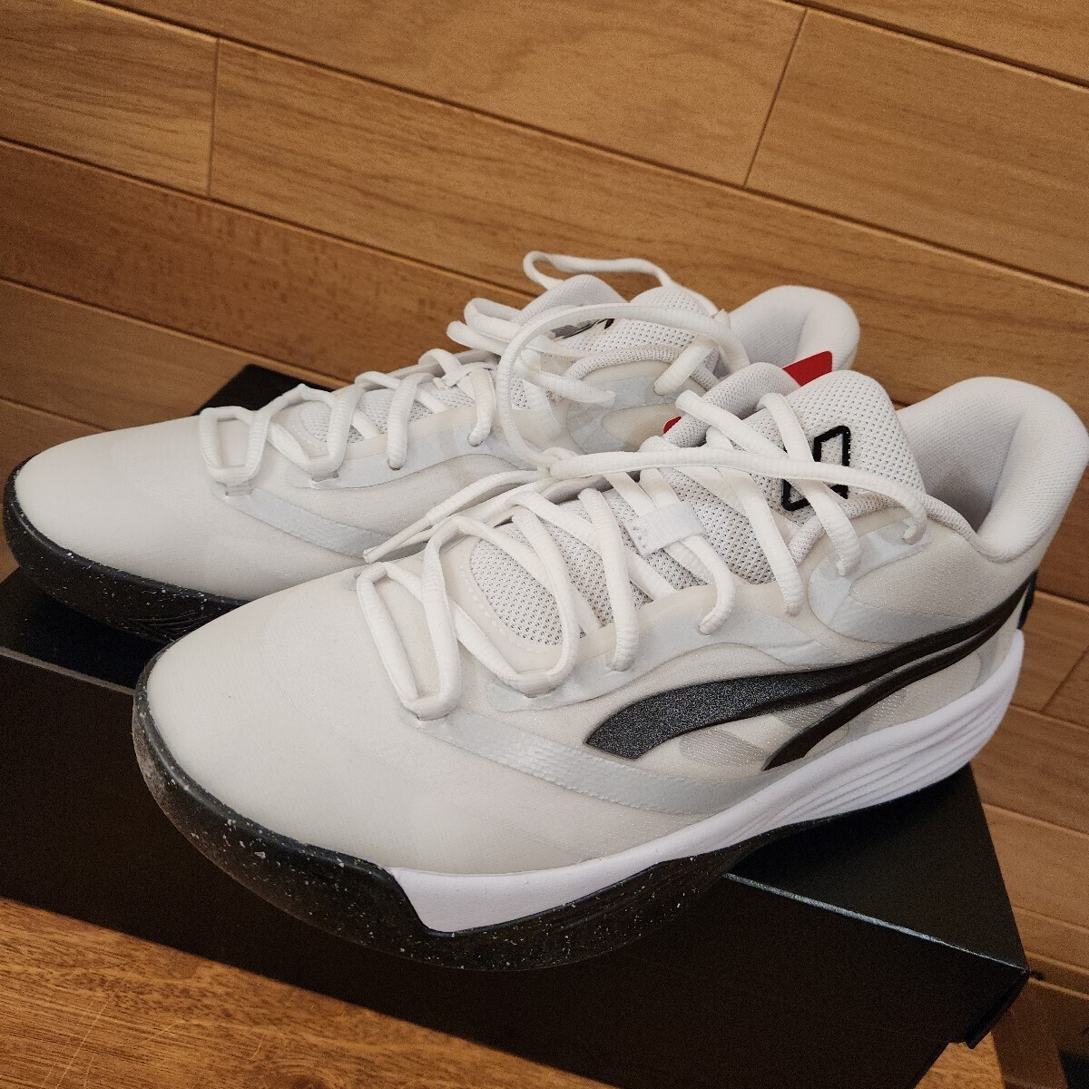 26cm 新品正規品 プーマ(PUMA) STEWIE 2 TEAM ステューウィー2 チーム 379082 メンズ バッシュ ホワイト×ブラック ブレアナ ステュワート_画像3