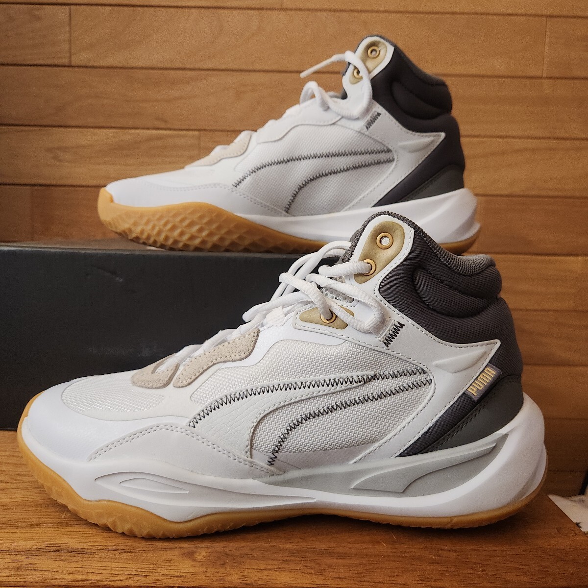 26cm 新品正規品 プーマ Playmaker Pro Mid Trophies プレイメーカー プロ ミッド トロフィー 379019 メンズ シューズ バッシュ PUMA_画像4