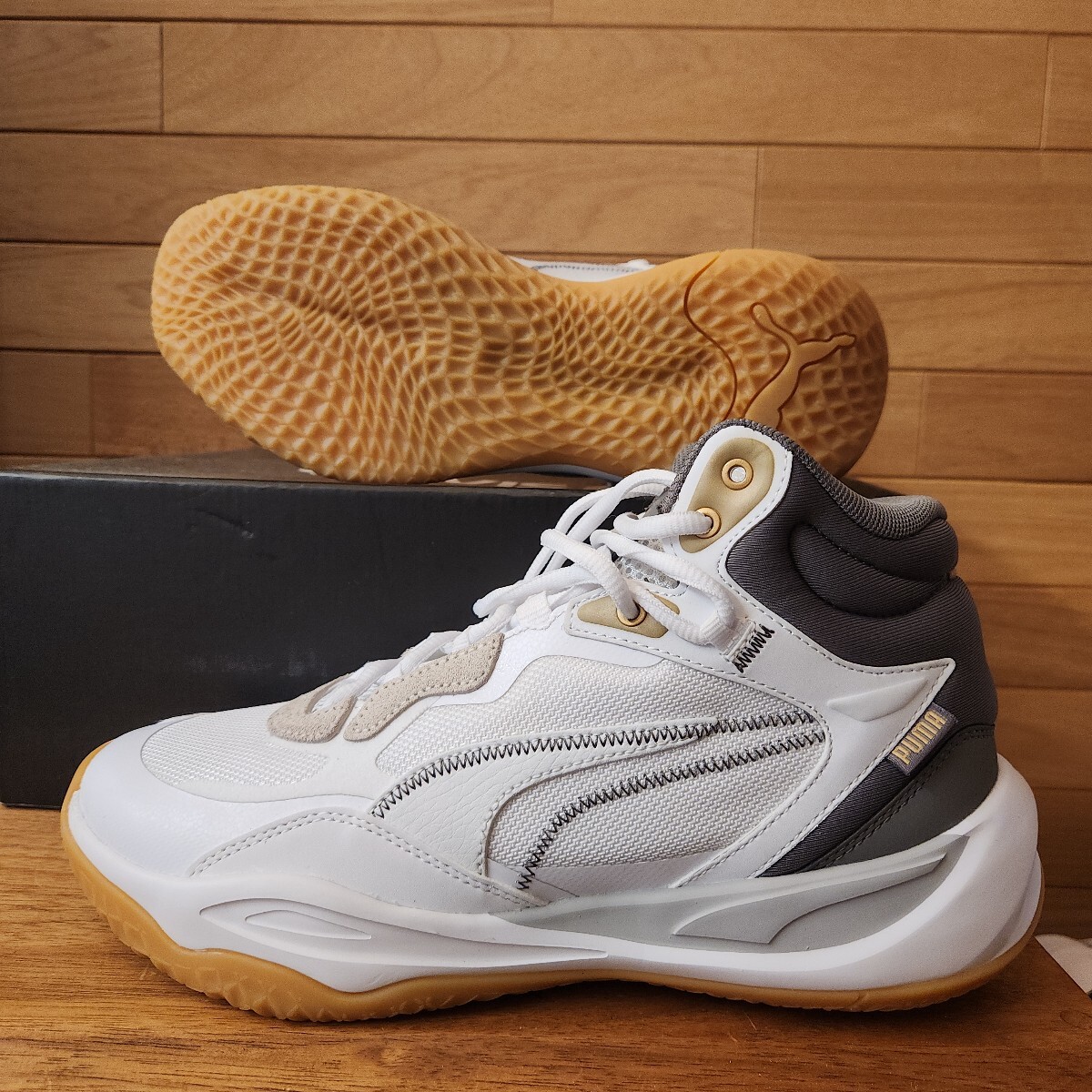 26cm 新品正規品 プーマ Playmaker Pro Mid Trophies プレイメーカー プロ ミッド トロフィー 379019 メンズ シューズ バッシュ PUMA_画像5