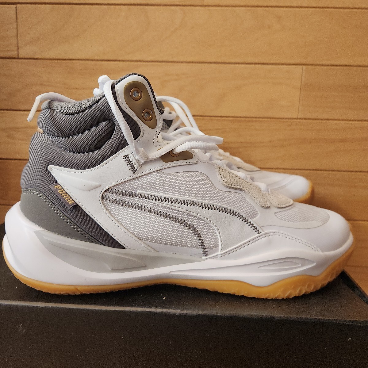 26cm 新品正規品 プーマ Playmaker Pro Mid Trophies プレイメーカー プロ ミッド トロフィー 379019 メンズ シューズ バッシュ PUMA_画像9