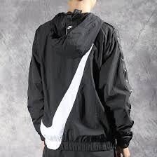 Lサイズ 新品正規品 NIKE AS NSW SWOOSH JKT WVN UNIVERSITY ナイキ ビッグスウォッシュ ウーブン ナイロンジャケット cv9168 010 アトモス_画像4