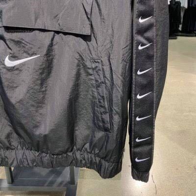 Lサイズ 新品正規品 NIKE AS NSW SWOOSH JKT WVN UNIVERSITY ナイキ ビッグスウォッシュ ウーブン ナイロンジャケット cv9168 010 アトモス_画像2