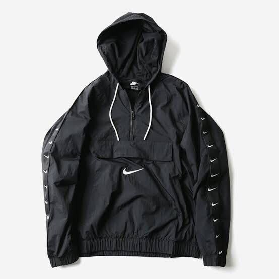 Lサイズ 新品正規品 NIKE AS NSW SWOOSH JKT WVN UNIVERSITY ナイキ ビッグスウォッシュ ウーブン ナイロンジャケット cv9168 010 アトモス_画像1