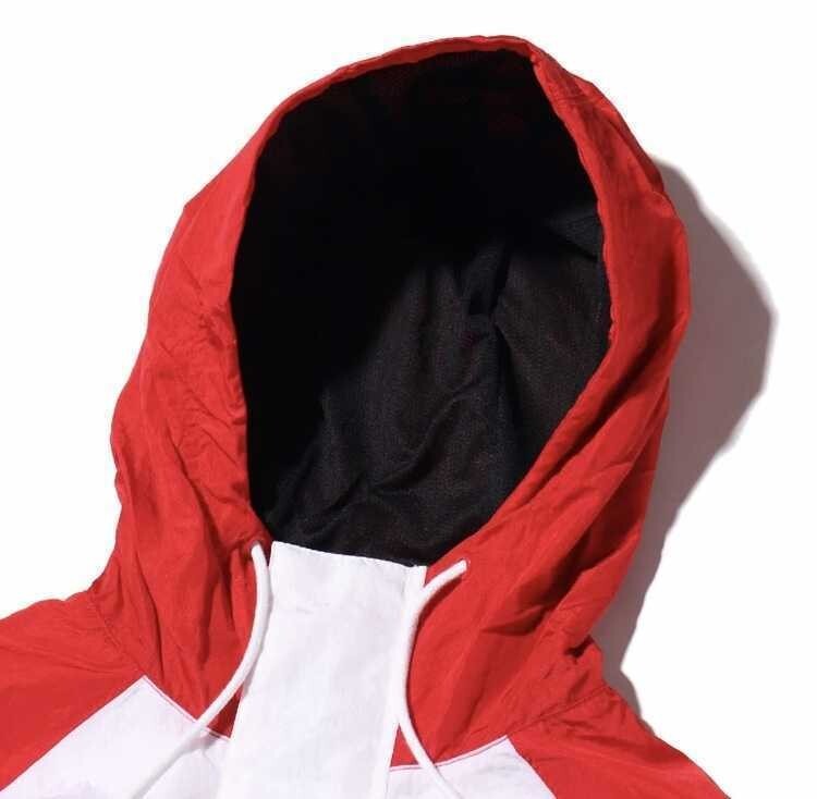 L 新品正規品 NIKE SWOOSH WOVEN JACKET ビッグスウッシュ スウォッシュ フーディ ウーブンジャケット ナイロン　 DD1089-657 赤_画像3