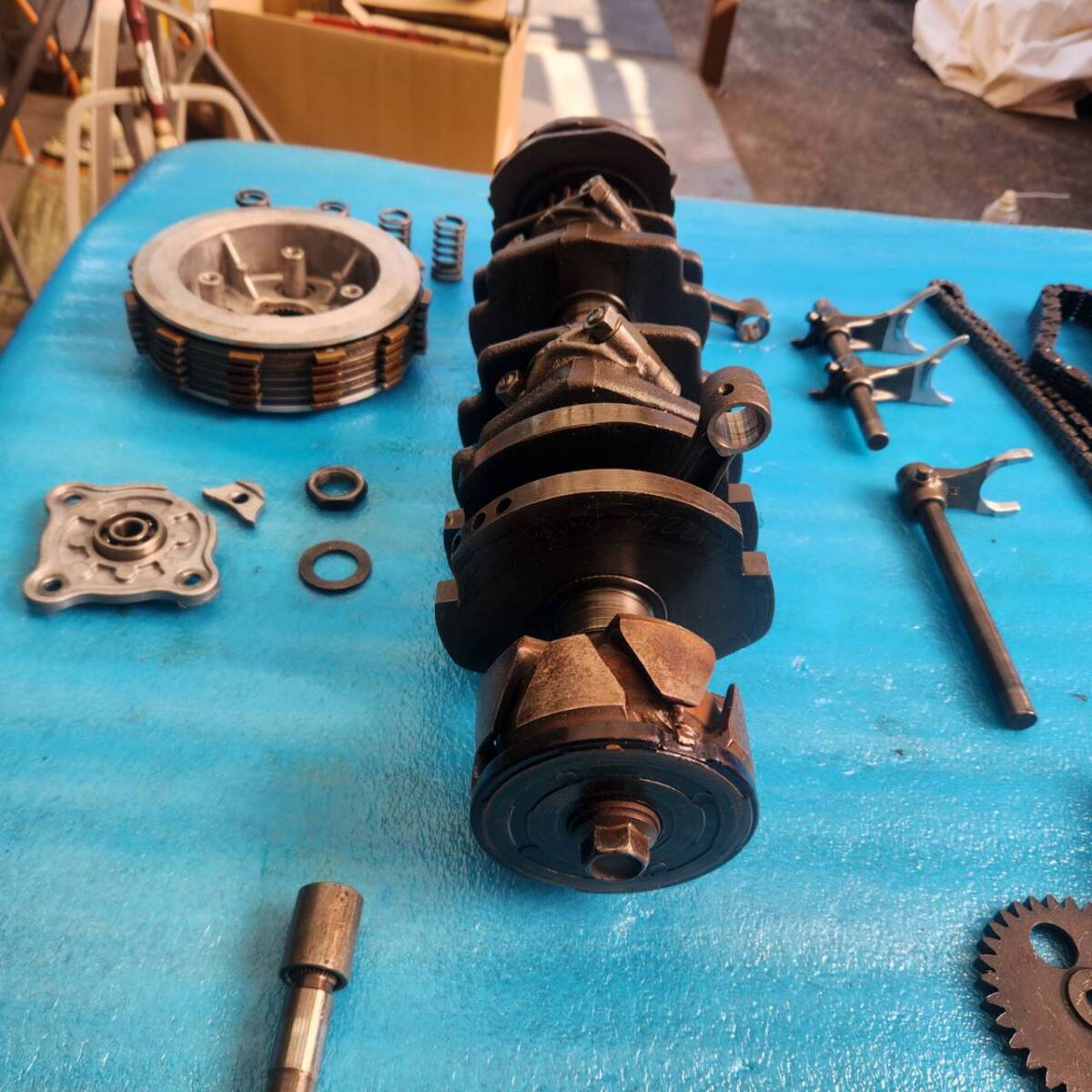 HONDA CBX550 кривошип трансмиссия прочее 