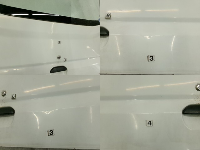 22年 ミニキャブ GBD-U61V リアゲート バックドア 標準ルーフ W37 ホワイト 5801A145 204310 4767_画像4