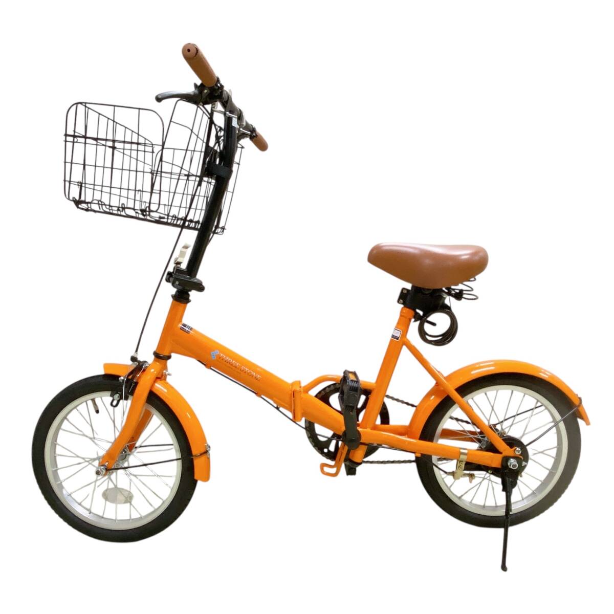 【東京都大田区引取限定】折りたたみ自転車 Aijyu Cycle EB-16 オレンジ_画像2