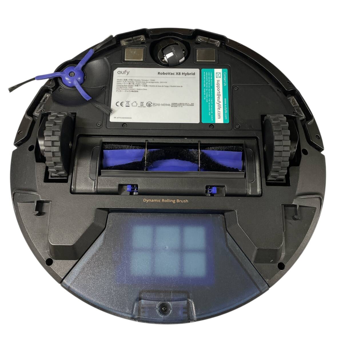 1113A Anker Eufy RoboVac X8 Hybrid ブラック 世界初デュアルタービン搭載 強力吸引 お掃除ロボット 生活家電_画像4