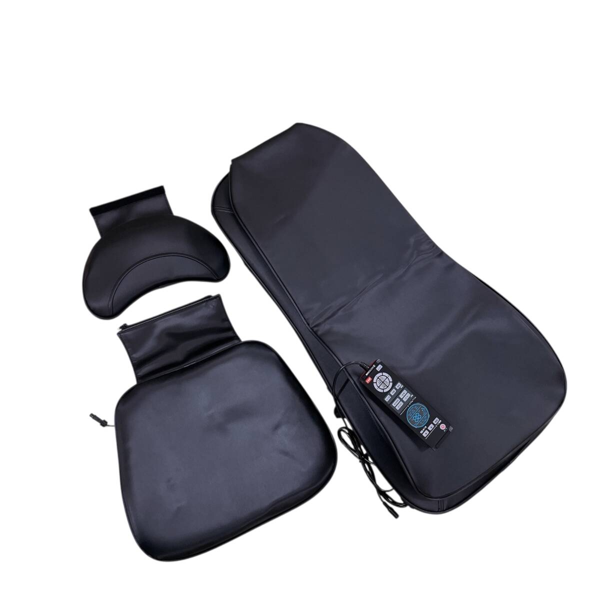 1114A ドリームファクトリー ドクターエア 3Dマッサージシート プレミアム MS-002 シートマッサッジャー 軽量 コンパクト ブラック_画像1