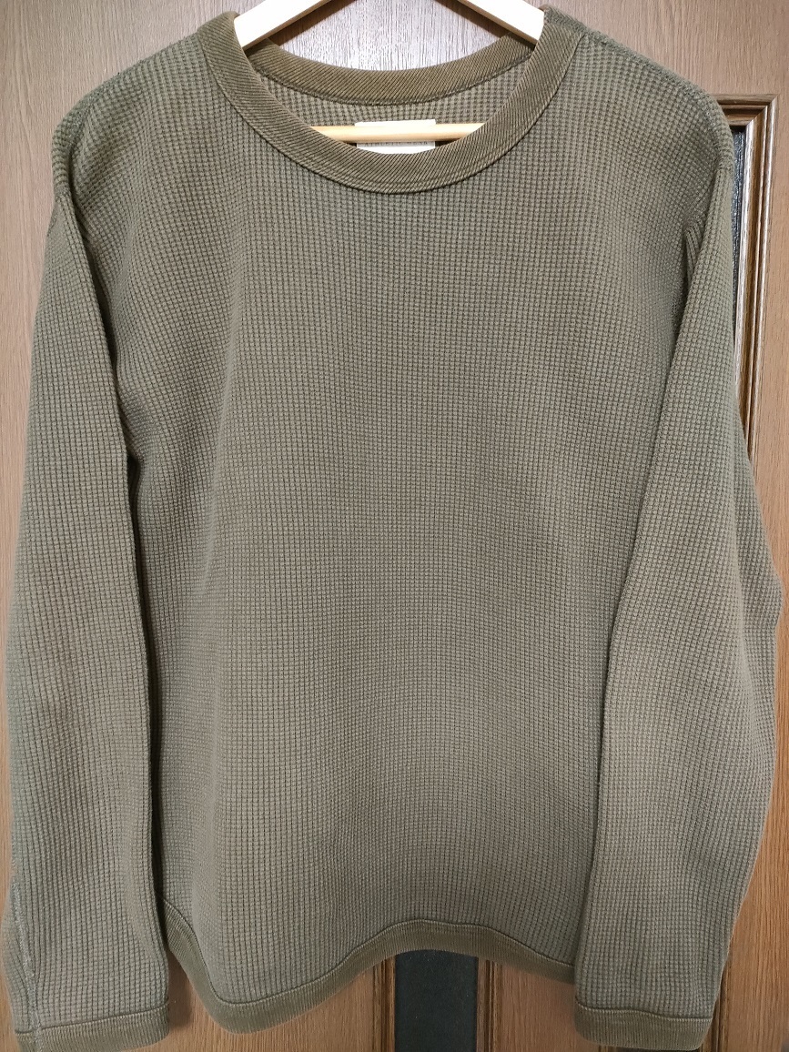 FULLCOUNT Fullcount вафля термический футболка длинный рукав 5964 хаки 