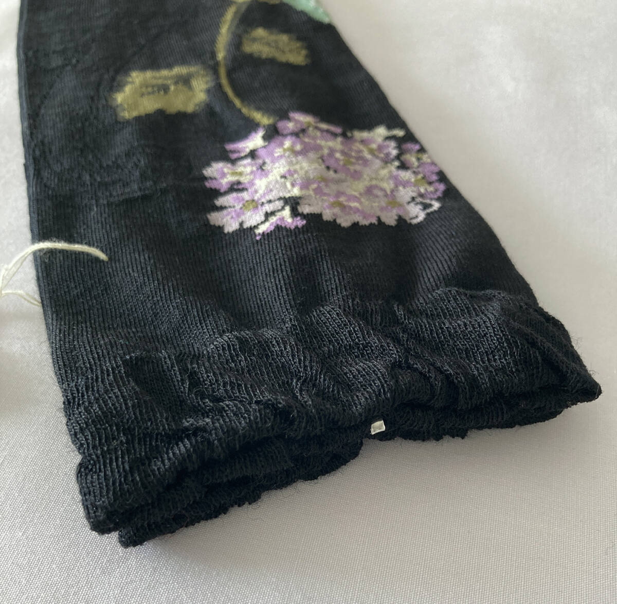 未使用* ANTIPAST 黒 パープル×グリーンお花 アンティパスト_画像8