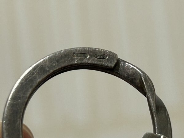 GUCCI　グッチ　キーリング　SV925　シルバー　GG　ブランド小物　キーホルダー　現状_画像4