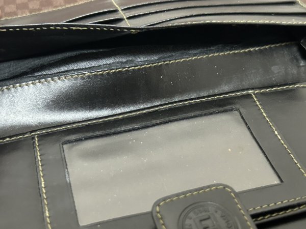 FENDI Fendi длинный кошелек длинный бумажник pe can рисунок FF бренд кошелек текущее состояние товар 