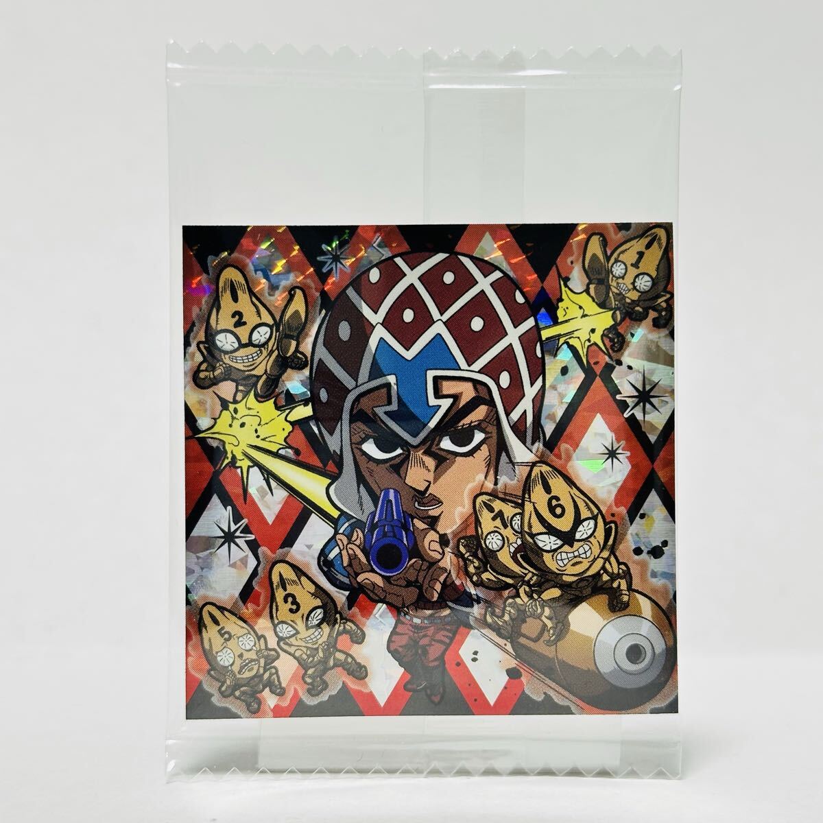 ni....-... JoJo's Bizarre Adventure наклейка вафли ~ желтый золотой. способ Episodio01~ / JO5-24 SRgi-do* ошибка ta