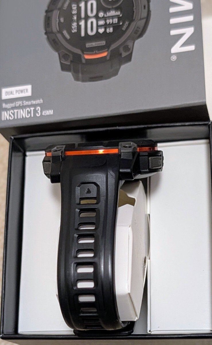GARMIN Instinct3 Dual Power 45mm のぞき見防止フィルター付き_画像8