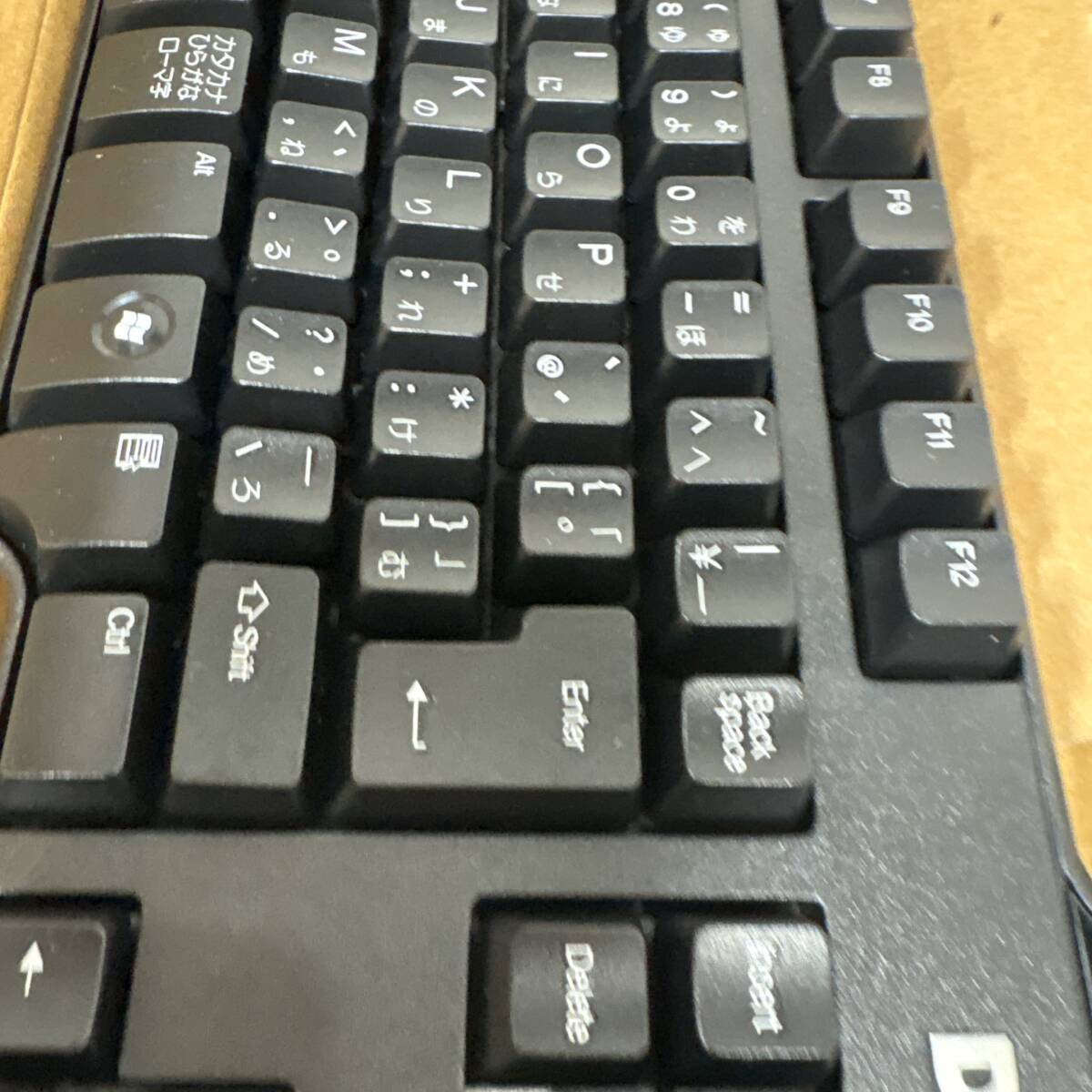 【04】DELL L100 キーボード ブラック テンキー付き 日本語配列 USBキーボード 有線 PCパーツ 周辺機器 動作確認済_画像4