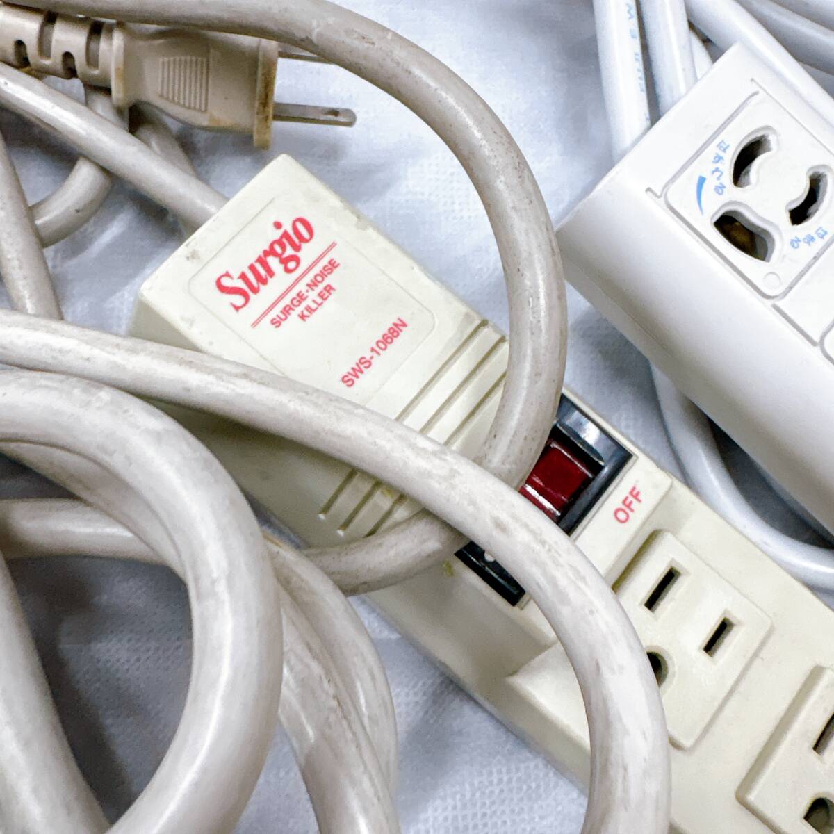 【03】OA-TAP/Surgio/National 電源タップ 電源コード 延長コード 5点セット 中古品_画像3