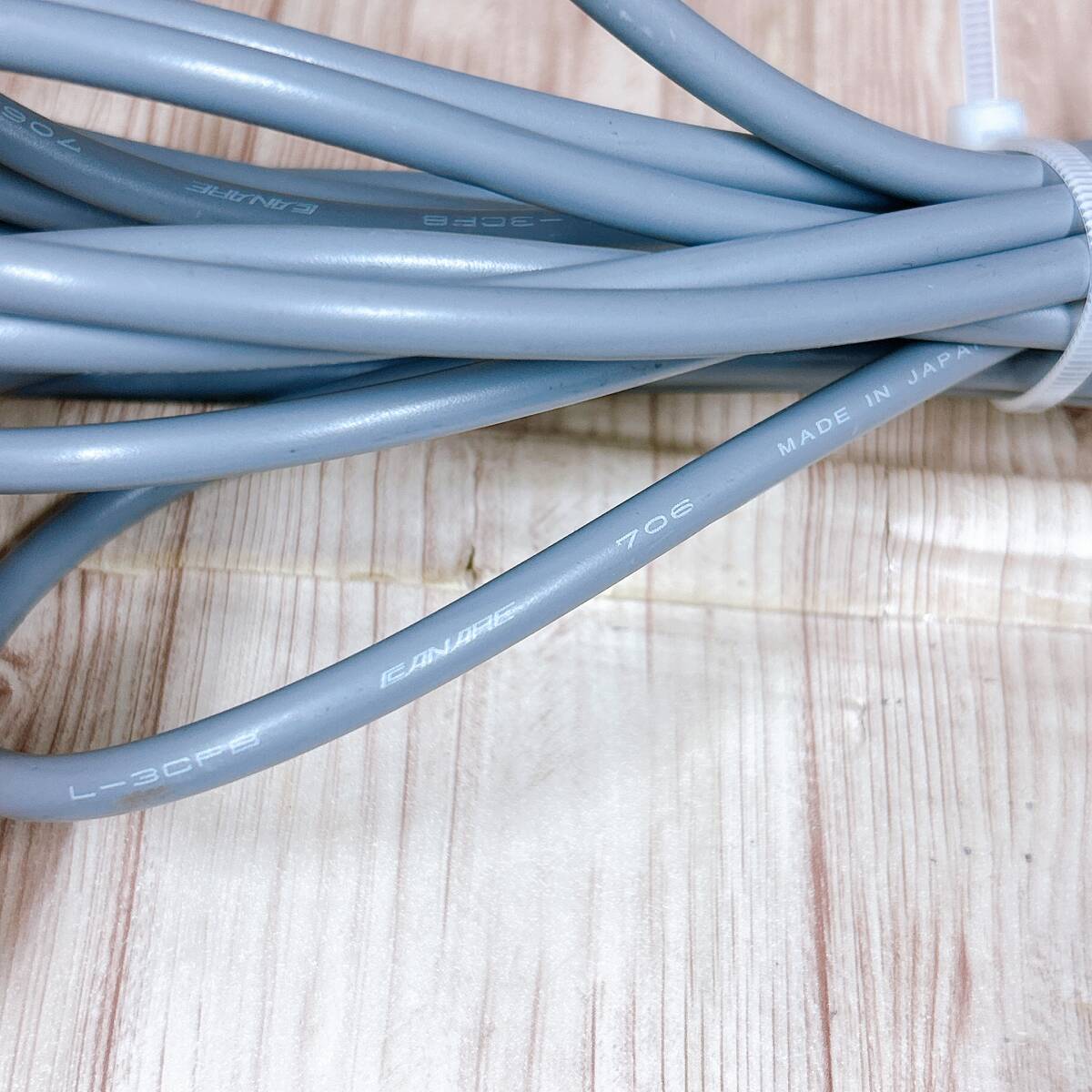 【01】④CANARE/カナレ 75Ω Coaxial cable L-3CFB 706 3M50cm グレーカラーケーブル 中古品_画像3