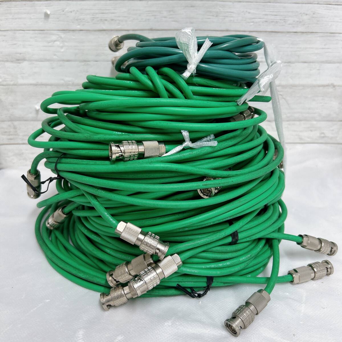 【01】CANARE/FUJILURA グリーン 汚れ有ケーブルまとめ 中古品_画像2