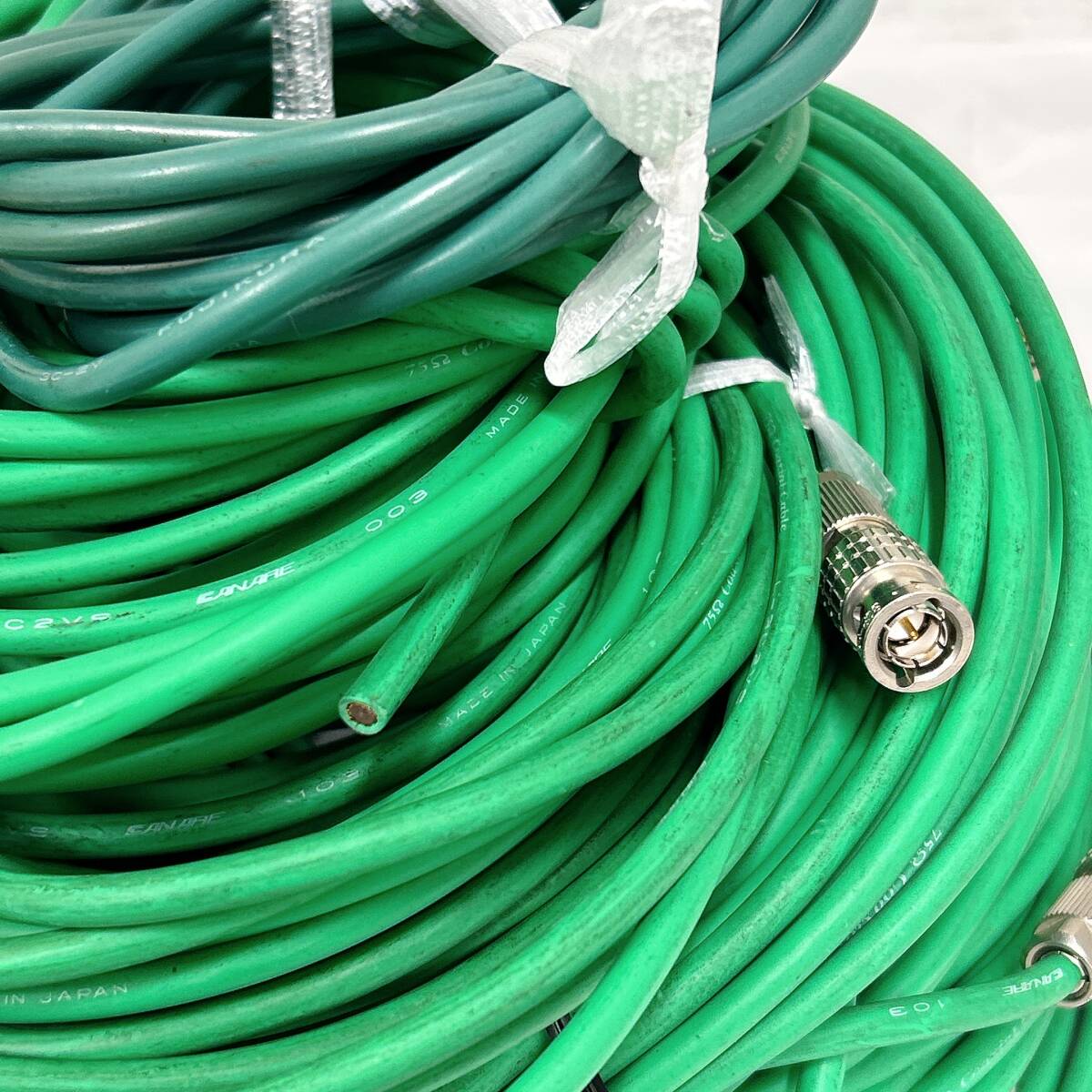 【01】CANARE/FUJILURA グリーン 汚れ有ケーブルまとめ 中古品_画像7