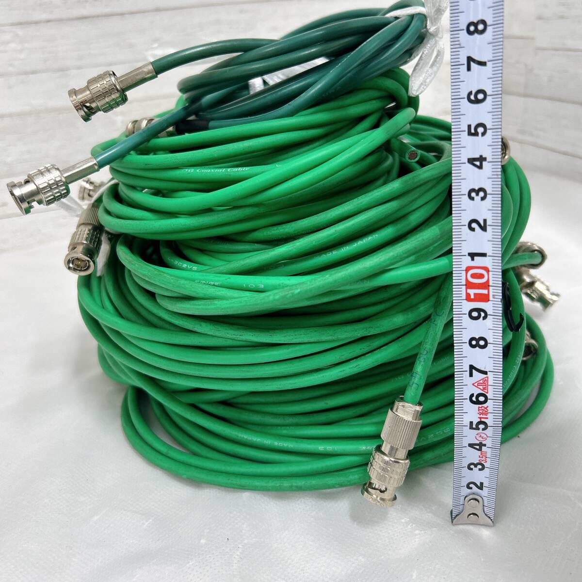 【01】CANARE/FUJILURA グリーン 汚れ有ケーブルまとめ 中古品_画像10