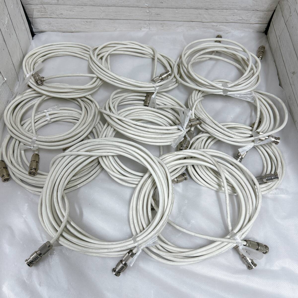 【01】CANARE ①汚れ有ホワイトカラーケーブルまとめ 中古品_画像1