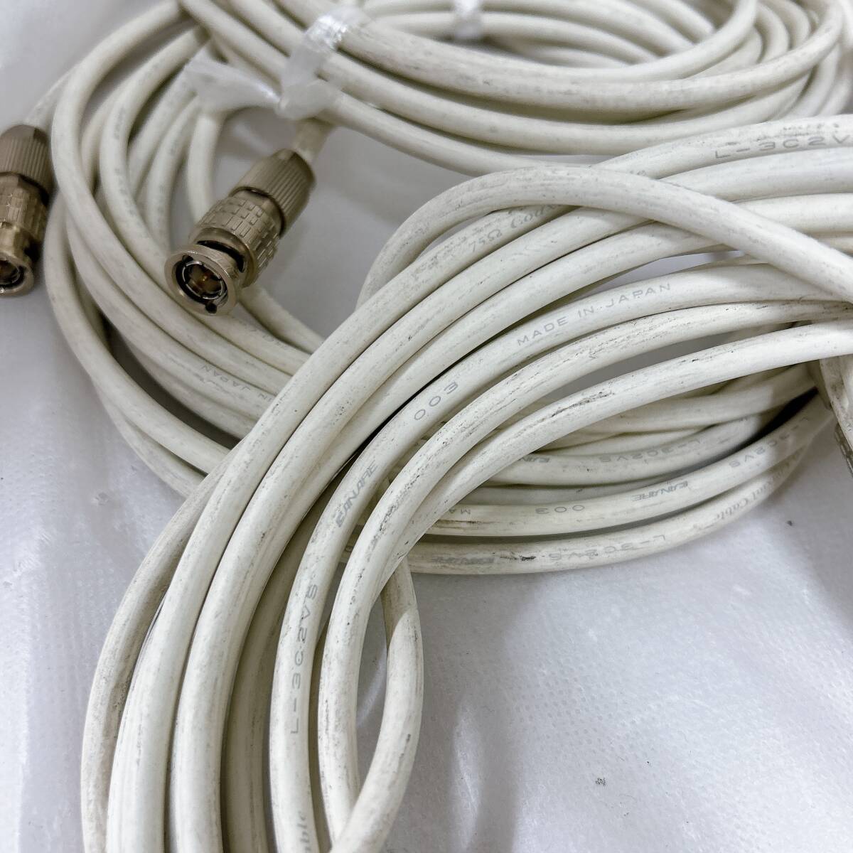 【01】CANARE ①汚れ有ホワイトカラーケーブルまとめ 中古品_画像3