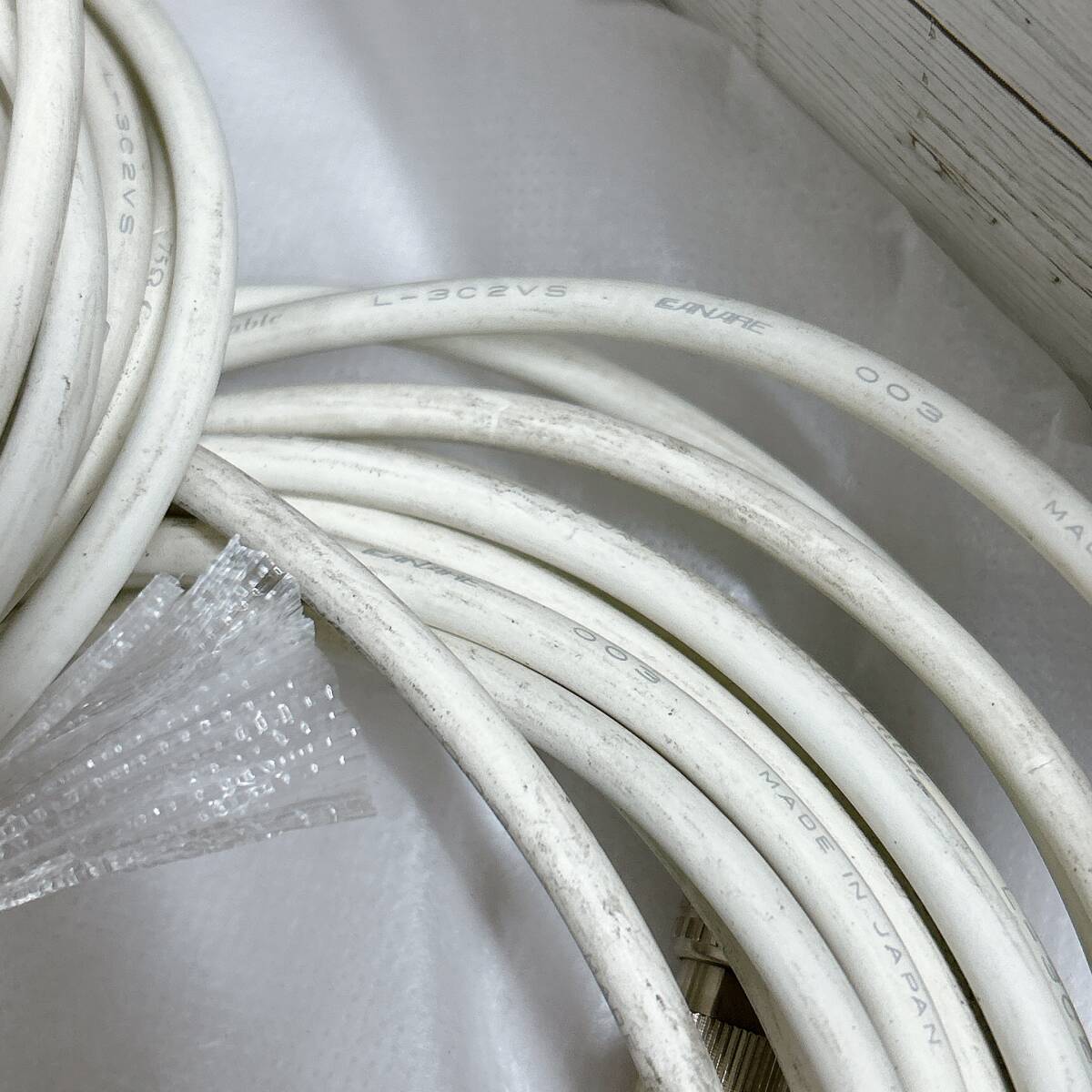 【01】CANARE ①汚れ有ホワイトカラーケーブルまとめ 中古品_画像5