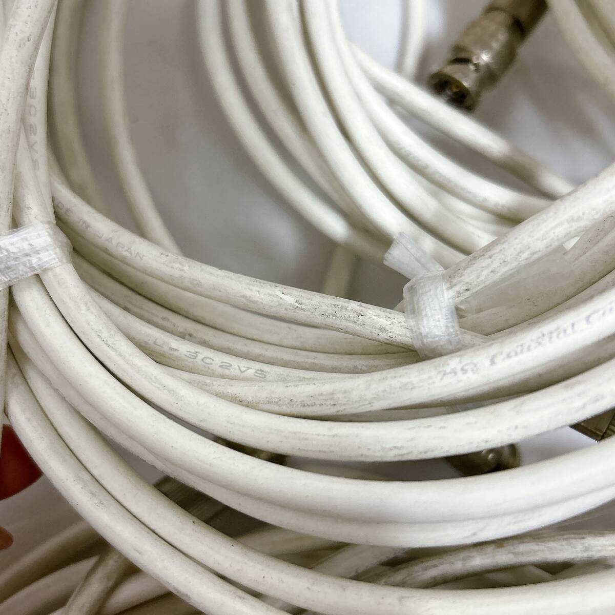 【01】CANARE ②汚れ有ホワイトカラーケーブルまとめ 中古品_画像3